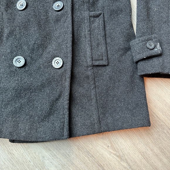 Ego Collection Dark Grey Wool Coat - Picture 4 of 6